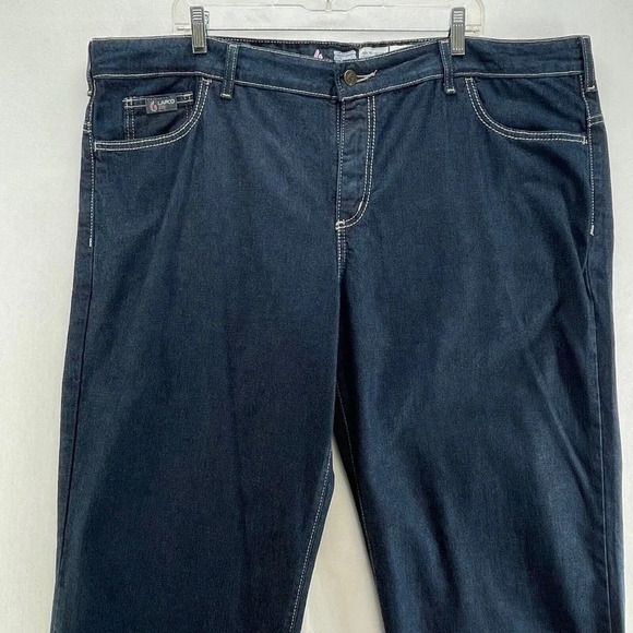 LAPCO FR Jeans Womens Size 24-Tall Fire Resistant Straight Leg Dark Washed Blue - Picture 3 of 11